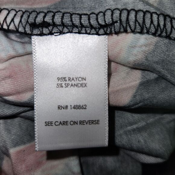 Torrid Super Soft Tropical Crane Bird Print Stretchy Flowy Short Dress Plus 1X - Picture 3 of 6